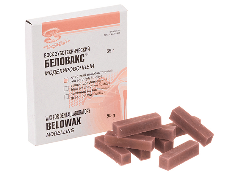 Воск "Беловакс-М" моделировочный красн 55г /ВладМиВа/